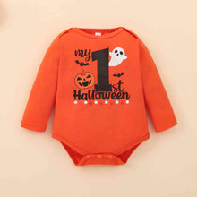 Load image into Gallery viewer, MY FIRST HALLOWEEN Graphic Bodysuit and Printed Long Pants Set