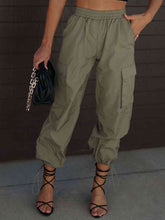 Load image into Gallery viewer, High Waist Drawstring Pants with Pockets