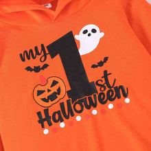Load image into Gallery viewer, BOO Graphic Long Sleeve Hoodie and Printed Pants Set