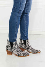 Load image into Gallery viewer, MMShoes Back At It Point Toe Bootie in Snakeskin