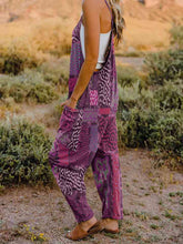 Load image into Gallery viewer, Full Size Printed V-Neck Sleeveless Jumpsuit