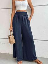 Load image into Gallery viewer, Wide Waistband Relax Fit Long Pants