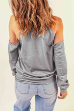 Load image into Gallery viewer, Round Neck Cold Shoulder