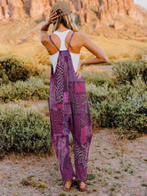 Load image into Gallery viewer, Full Size Printed V-Neck Sleeveless Jumpsuit
