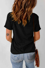 Load image into Gallery viewer, Round Neck Short Sleeve Ghost Graphic T-Shirt