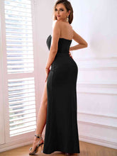 Load image into Gallery viewer, Strapless Split Seam Detail Dress