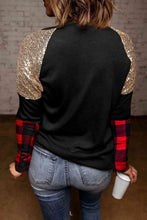 Load image into Gallery viewer, Graphic Christmas Sequin Long Sleeve T-Shirt