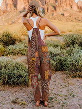 Load image into Gallery viewer, Full Size Printed V-Neck Sleeveless Jumpsuit