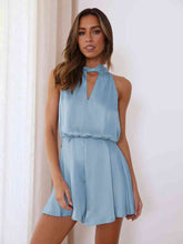 Load image into Gallery viewer, Halter Neck Sleeveless Romper