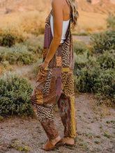 Load image into Gallery viewer, Full Size Printed V-Neck Sleeveless Jumpsuit