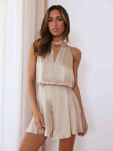 Load image into Gallery viewer, Halter Neck Sleeveless Romper