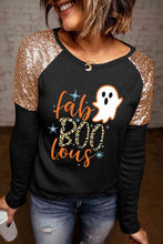 Load image into Gallery viewer, Ghost Graphic Sequin Long Sleeve T-Shirt