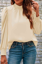 Load image into Gallery viewer, Mock Neck Puff Sleeve Blouse