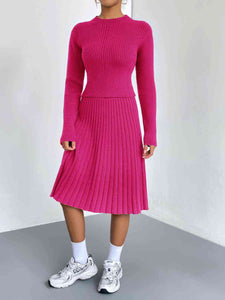 Rib-Knit Sweater and Skirt Set