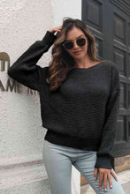 Load image into Gallery viewer, Crisscross Surplice Neck Long Sleeve Sweater