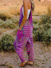 Load image into Gallery viewer, Full Size Printed V-Neck Sleeveless Jumpsuit
