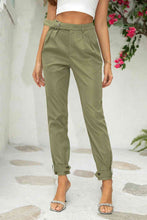 Load image into Gallery viewer, Belt Detail Jogger Pants