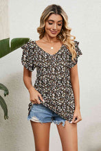 Load image into Gallery viewer, V-Neck Short Sleeve Blouse