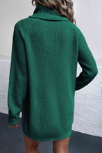 Load image into Gallery viewer, Turtleneck Sweater Dress with Pockets