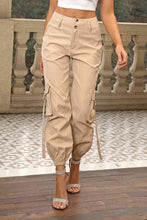 Load image into Gallery viewer, High Waist Cargo Pants