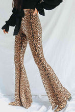 Load image into Gallery viewer, Leopard Print Flare Leg Pants