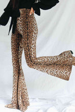 Load image into Gallery viewer, Leopard Print Flare Leg Pants
