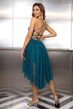 Load image into Gallery viewer, Sequin Spaghetti Strap High-Low Dress