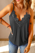 Load image into Gallery viewer, Full Size Lace Trim V-Neck Cami Top