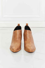 Load image into Gallery viewer, MMShoes Trust Yourself Embroidered Crossover Cowboy Bootie in Caramel