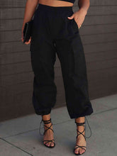 Load image into Gallery viewer, High Waist Drawstring Pants with Pockets