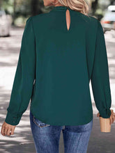 Load image into Gallery viewer, V-Neck Cutout Long Sleeve Blouse