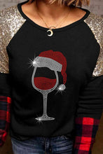 Load image into Gallery viewer, Graphic Christmas Sequin Long Sleeve T-Shirt