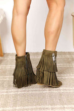 Load image into Gallery viewer, Legend Women&#39;s Tassel Wedge Heel Ankle Booties