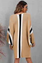 Load image into Gallery viewer, Ribbed Round Neck Long Sleeve Sweater Dress