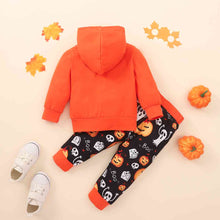 Load image into Gallery viewer, BOO Graphic Long Sleeve Hoodie and Printed Pants Set