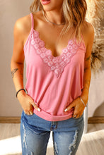 Load image into Gallery viewer, Full Size Lace Trim V-Neck Cami Top