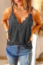 Load image into Gallery viewer, Full Size Lace Trim V-Neck Cami Top
