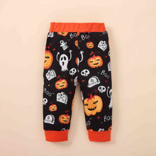 Load image into Gallery viewer, MY FIRST HALLOWEEN Graphic Bodysuit and Printed Long Pants Set