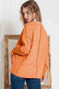 Round Neck Long Sleeve Jack-O'-Lantern