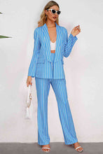 Load image into Gallery viewer, Striped Long Sleeve Two Piece Set