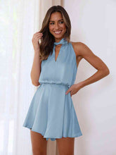 Load image into Gallery viewer, Halter Neck Sleeveless Romper
