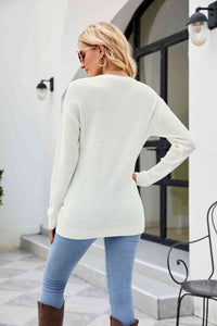 Twisted Round Neck Sweater